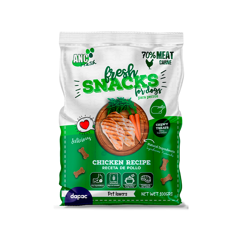 Snack para perros, fresh snack, snack semiblando para perros