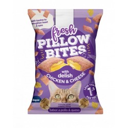 FRESH PILLOWS POLLO CON QUESO, SNACKS PARA GATO, GOLOSINA PARA GATO