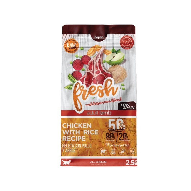 Fresh mediterranean blend cordero, fresh mediterranean cordero, pienso para perros fresh, pienso bajo en cereal Fresh mediterranean blend cordero, fresh mediterranean cordero, pienso para perros fresh, pienso bajo en cereal
