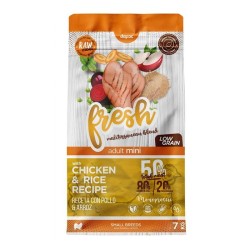 Fresh mini pollo, Fresh Low Grain, pienso para razas minis, alimento para perros pequeños